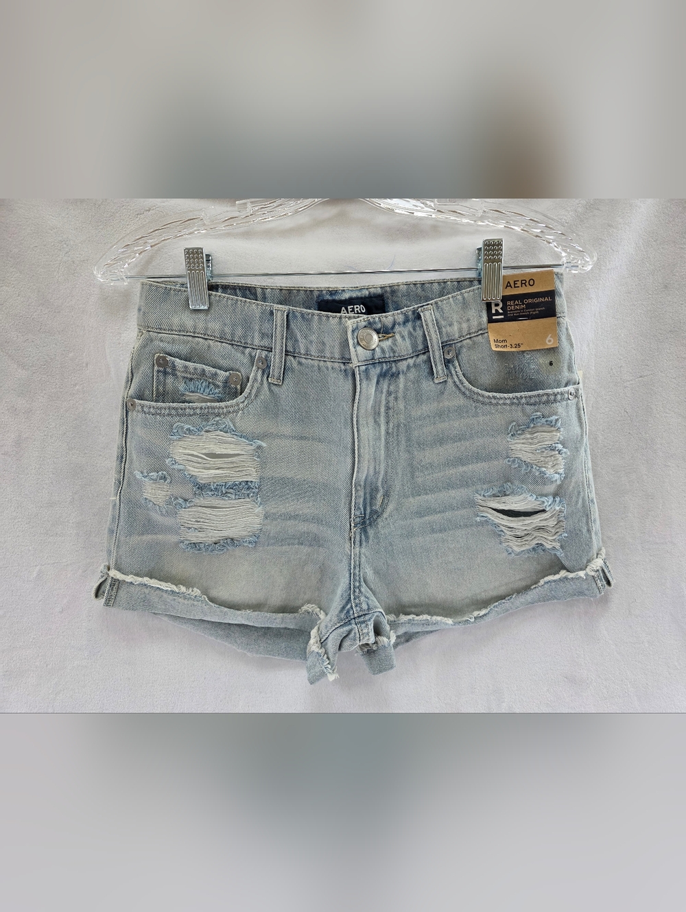 Aero Mom Short Shorts Size 6